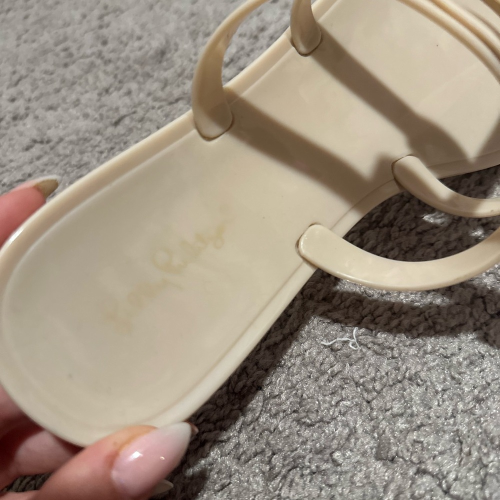 Lilly Pulitzer Harlow Jelly Sandals in Nude - Picture 4 of 10